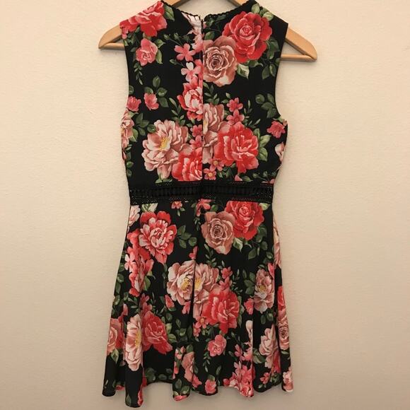 Disney Princess Floral Illusion Skater Dress XS - Picture 3 of 7